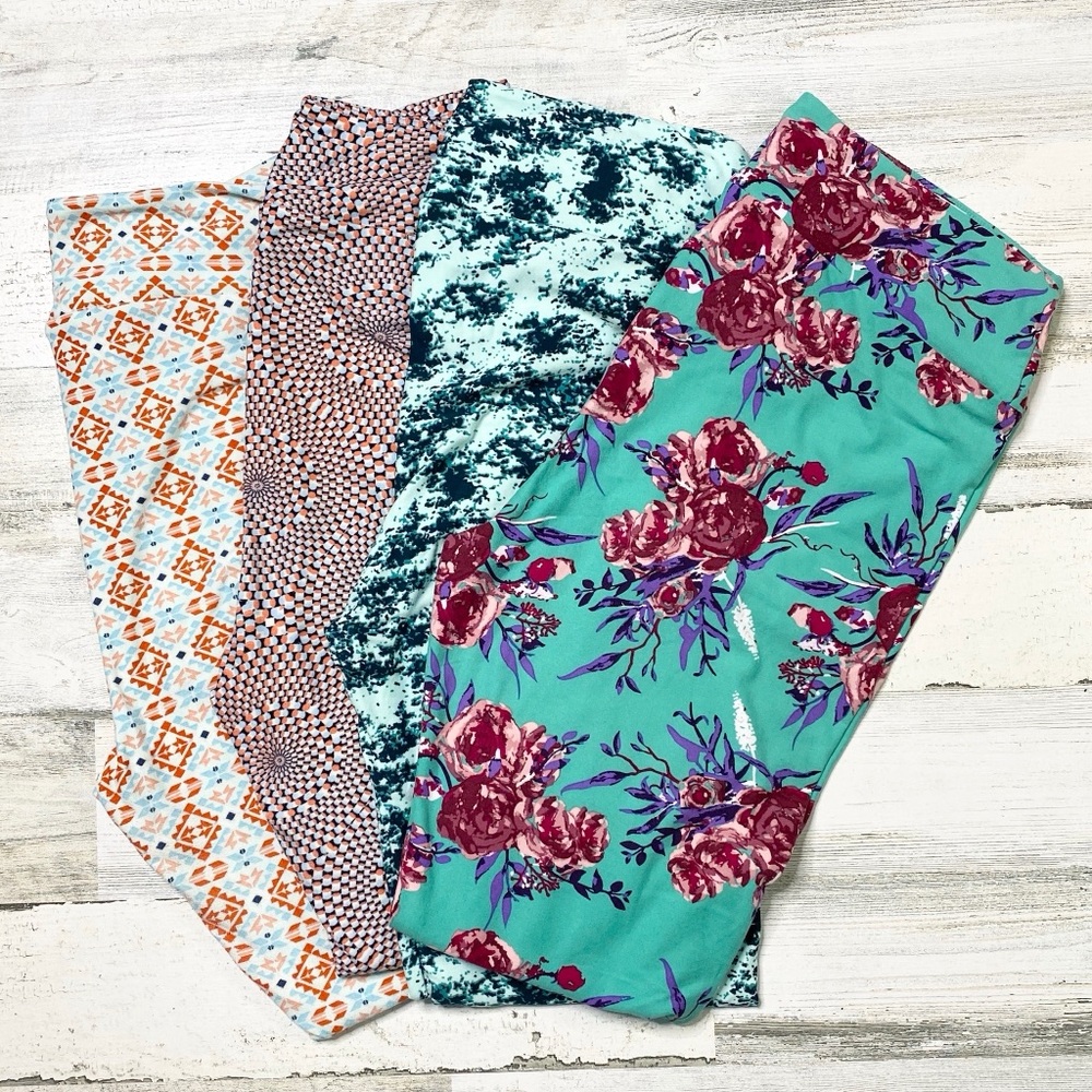 LuLaRoe Bundle Tall & Curvy Leggings (4 pair)